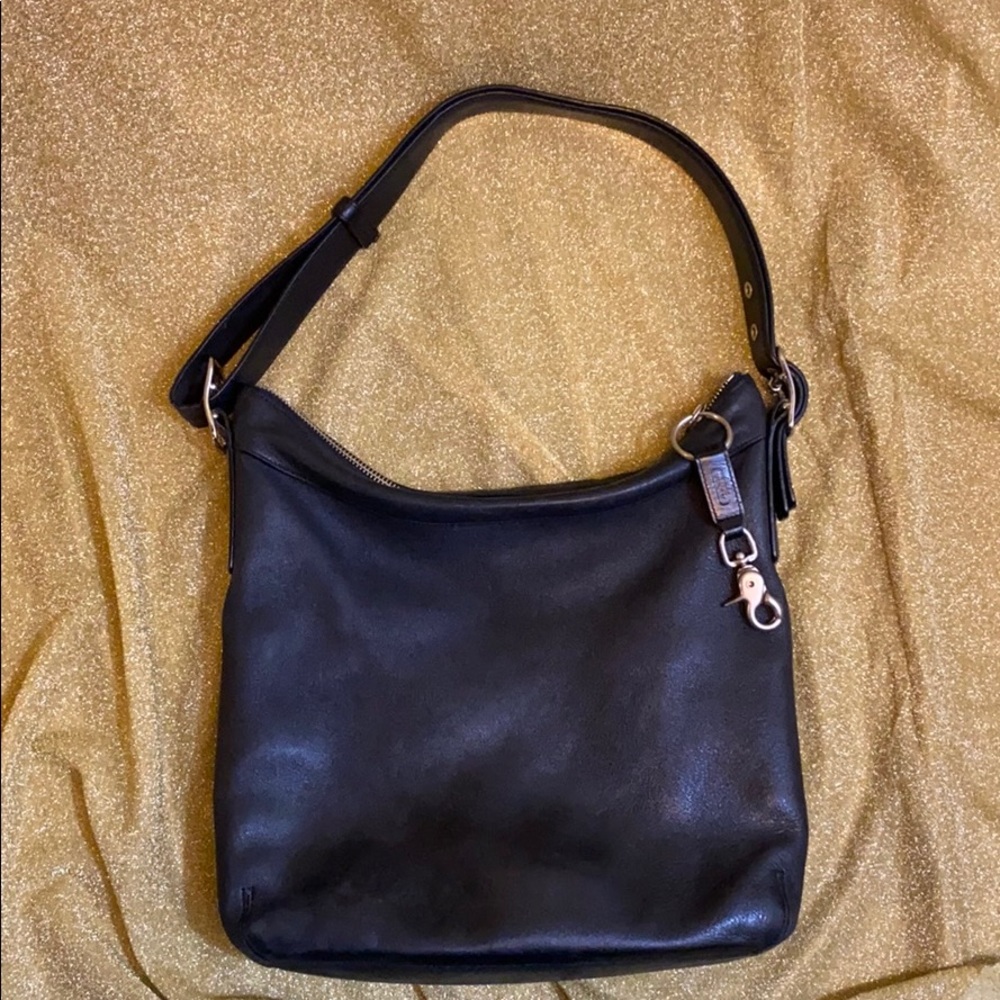 Coach Black Leather Shoulder Satchel